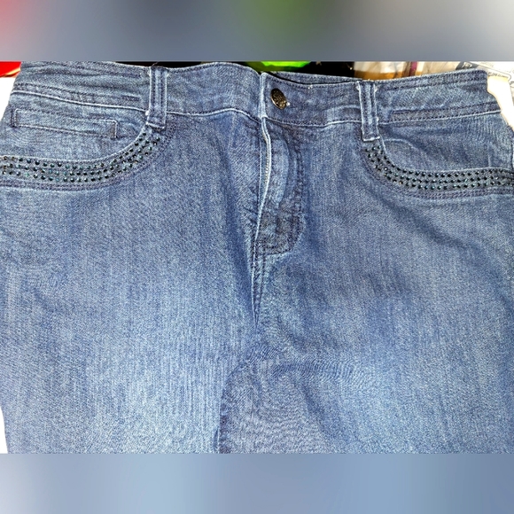 Womens Christopher Banks Sparkle Jeans sz 12M - Picture 1 of 5